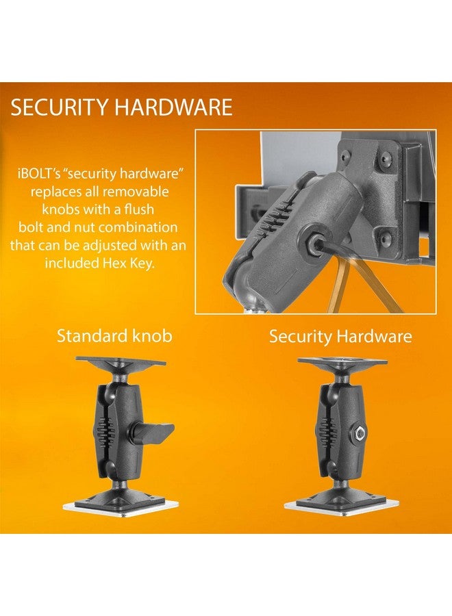 iBOLT TabDock Dock'n Lock Bizmount- Heavy Duty Industrial Composite Locking Drill Base Mount for All 7" - 10" Tablets- for Trucks/Vehicles/Wall Mount: Great for ELD, Fleets, and Restaurants - Image 4