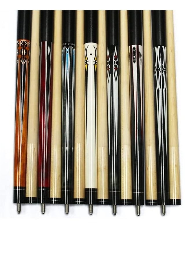 Yalla HomeGym - Billiard Pool Cue Stick - 57 Inch 13mm Tip (17-19oz) Premium Canadian Maple Wood Shaft, White Wood Butt (Pack of 1) - Image 1