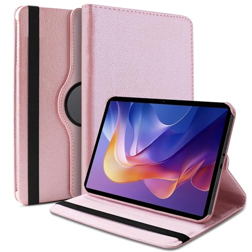 TGK 360 Rotatable Smart Flip Cover for Xiaomi Redmi Pad 2 11 inch Tablet Case (Rose Gold) - Image 1