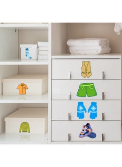 Chinco 4 Sheets (32 Count) Removable Dresser Clothing Decals For Wardrobe Clothing Classification Label Clothing Sort Stickers For Kids Wardrobe Drawer Organizing Home Bedroom Decoration (Boy Style)  - Image 4