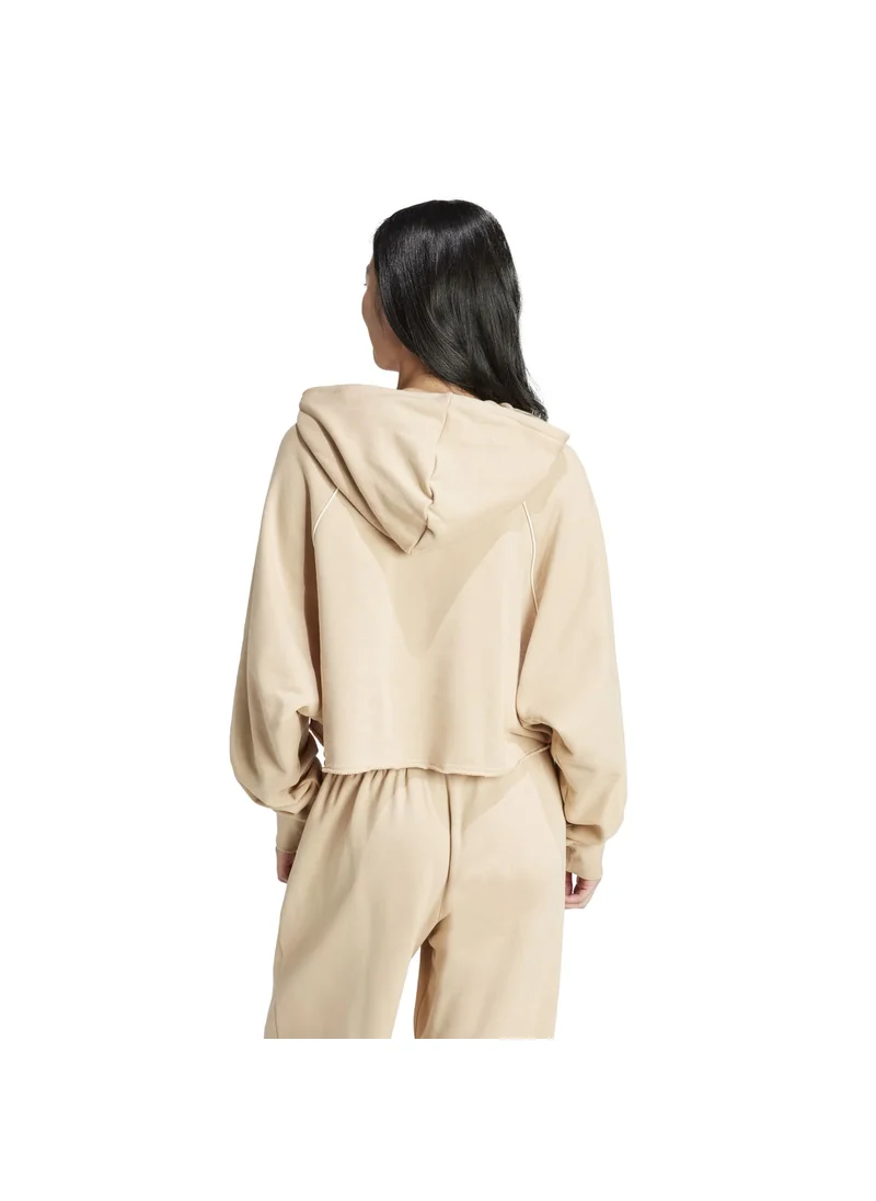اديداس adidas CS CROP HOODIE Beige Originals Women SWEATSHIRTS