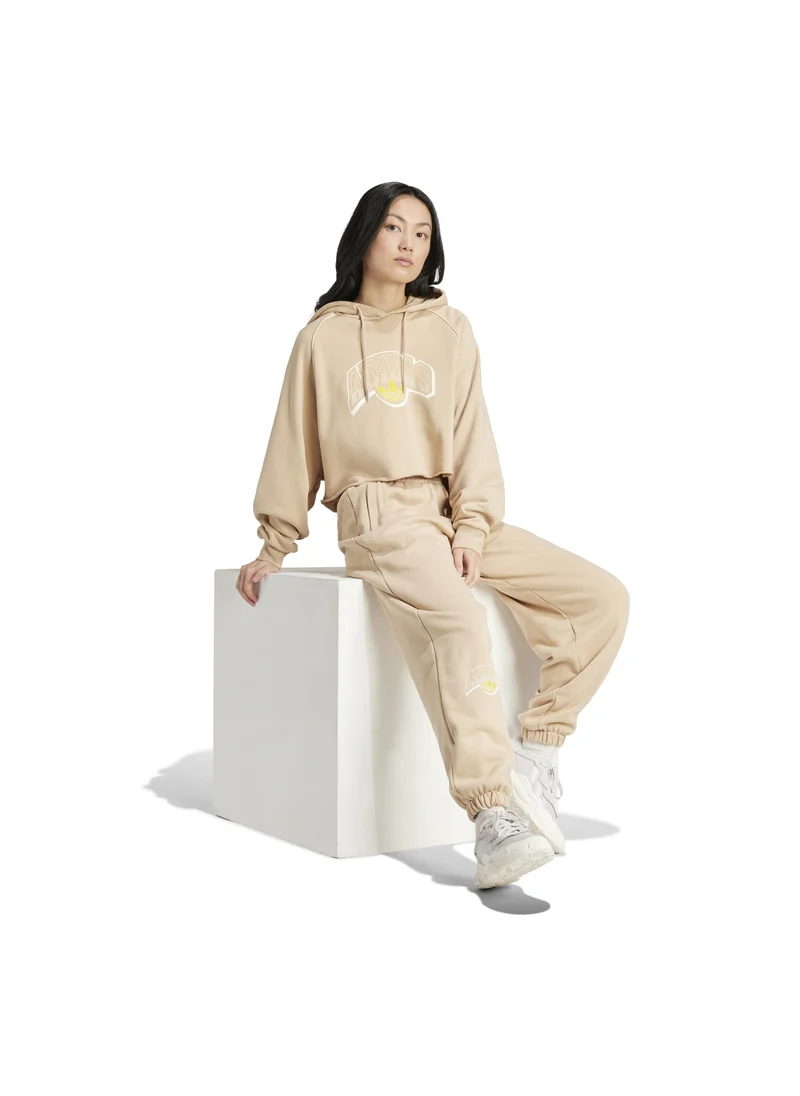 اديداس adidas CS CROP HOODIE Beige Originals Women SWEATSHIRTS