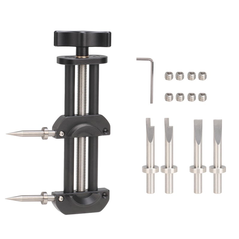 Fotga Metal Camera Lens Vise Tool Kit with Flat & Pointed Tips for Lens Repair Dented Filter Ring Thread Restoration Spanner Set with 12-90mm Adjustable Jaw for Diameter 22-105mm Lens Filter Ring - Image 3