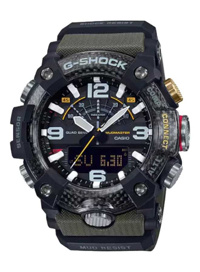 جي شوك ساعة رجالية تناظرية رقمية من الراتنج -- - . مم