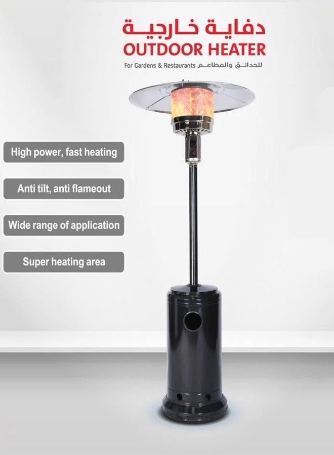 Cady One Fireplace and outdoor gas heater with wheels for outdoor patios, gardens and restaurants - Image 1