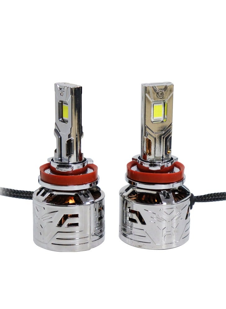 Generic LED headlight, H4/9003 Driving Fog Bulbs, 22000LM Super Bright, H4 Bulbs, Easy Plug-N-Play or Fog Bulbs, 6500K Cool White 65000HRS Running Lights with Cooling Fan, Pack of 2  - Image 3