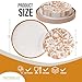 Trendables 40 Piece Plastic Disposable Plates Set For 20 Guests I 20 X 8 Inch Dessert Plates 20 X 10 Inch Disposable Plastic Plates Thanksgiving Plates White Brown Pomegranate Design - Image 4