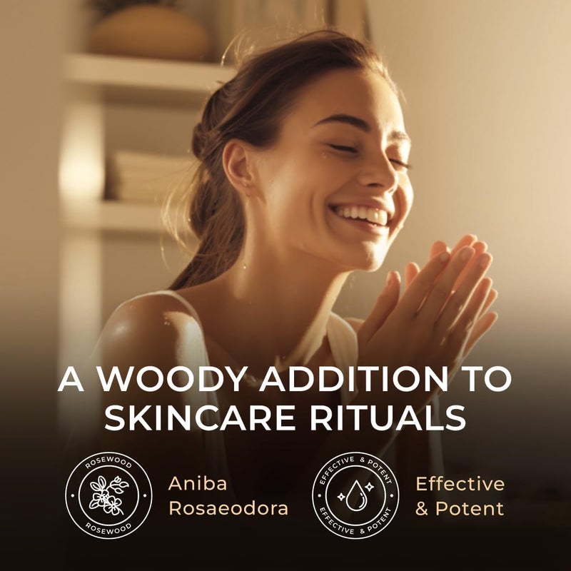 Gya Labs Rosewood Essential Oil - 0.34 Fl Oz - for Hair, Skin, Diffuser, Aromatherapy & DIY Candle Making Scent - Image 3
