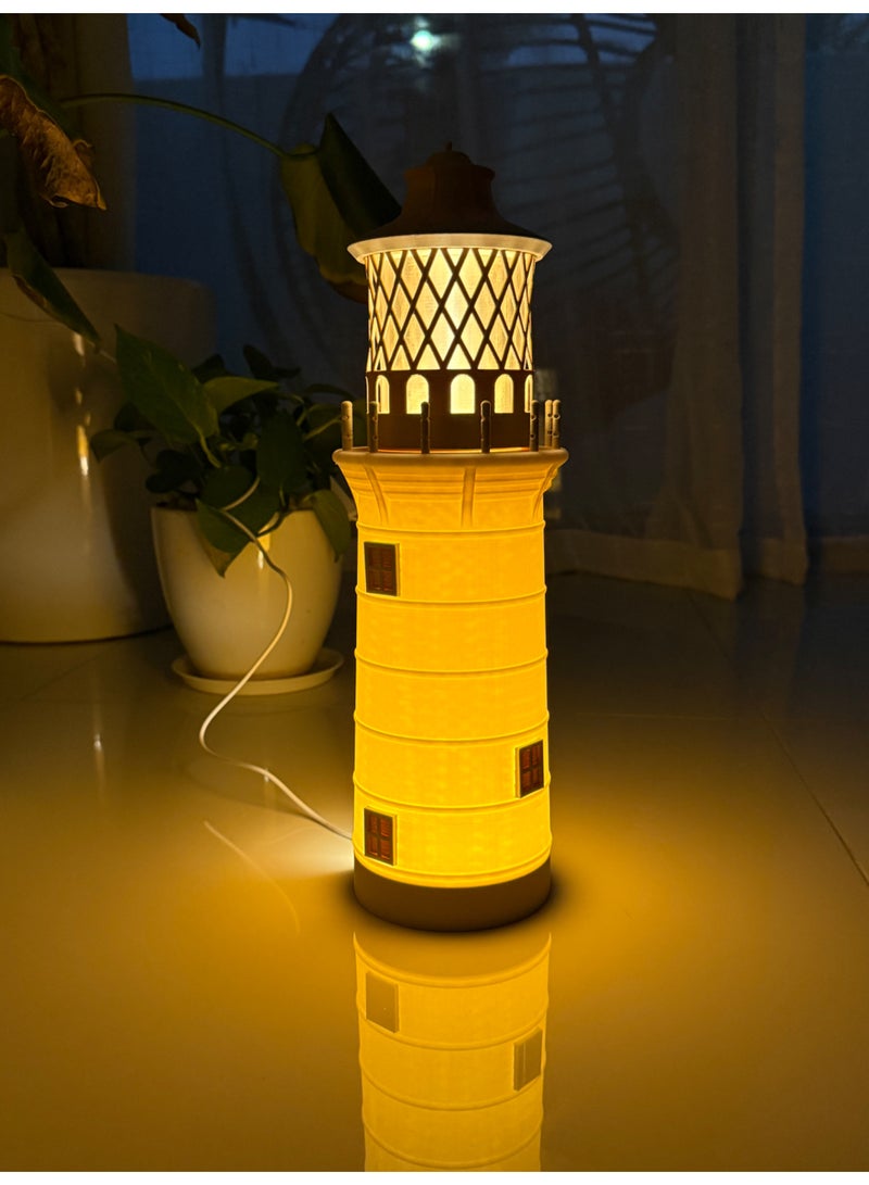 3D Printed Lighthouse Lamp - Image 1
