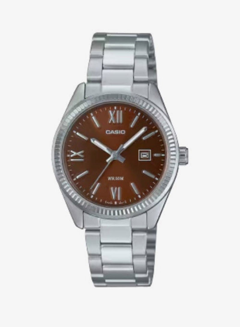 Women's Stainless Steel Analog Watch LTP-1302DD-5AVDF - 30.2 mm