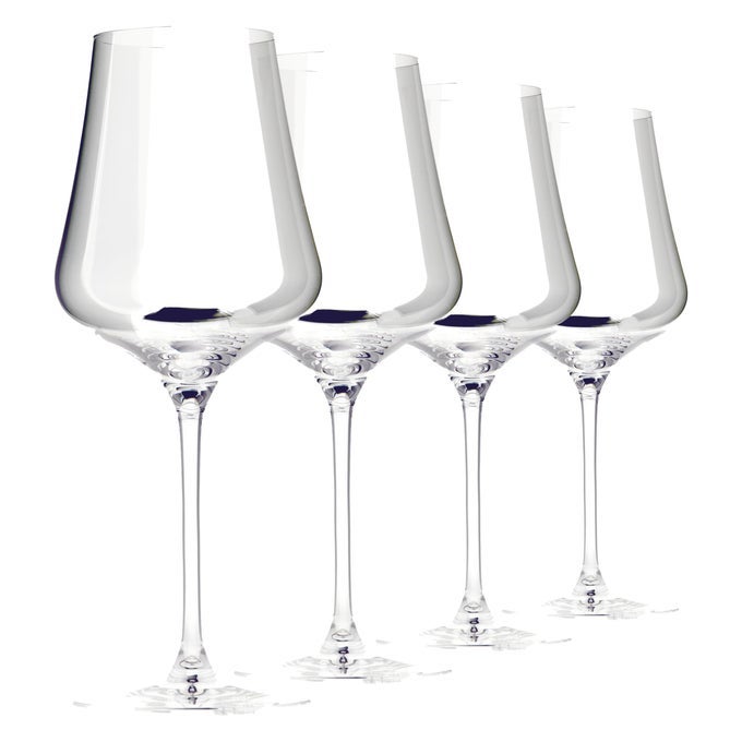 STANDART CRYSTAL WINE GLASSES SET OF 4 WITH GIFT BOXES PREMIUM UNIVERSAL WINE GLASS FOR RED AND WHITE WINE DISHWASHER SAFE LEADFREE 16 OZ