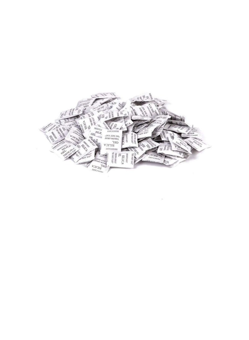 Generic 1g Pkt Non-toxic Pure Silica Gel Desiccant Damp Dehumidifier Room Kitchen Clothes Food Storage Moisture Absorber Bags (100Pcs Pkt)  - Image 3