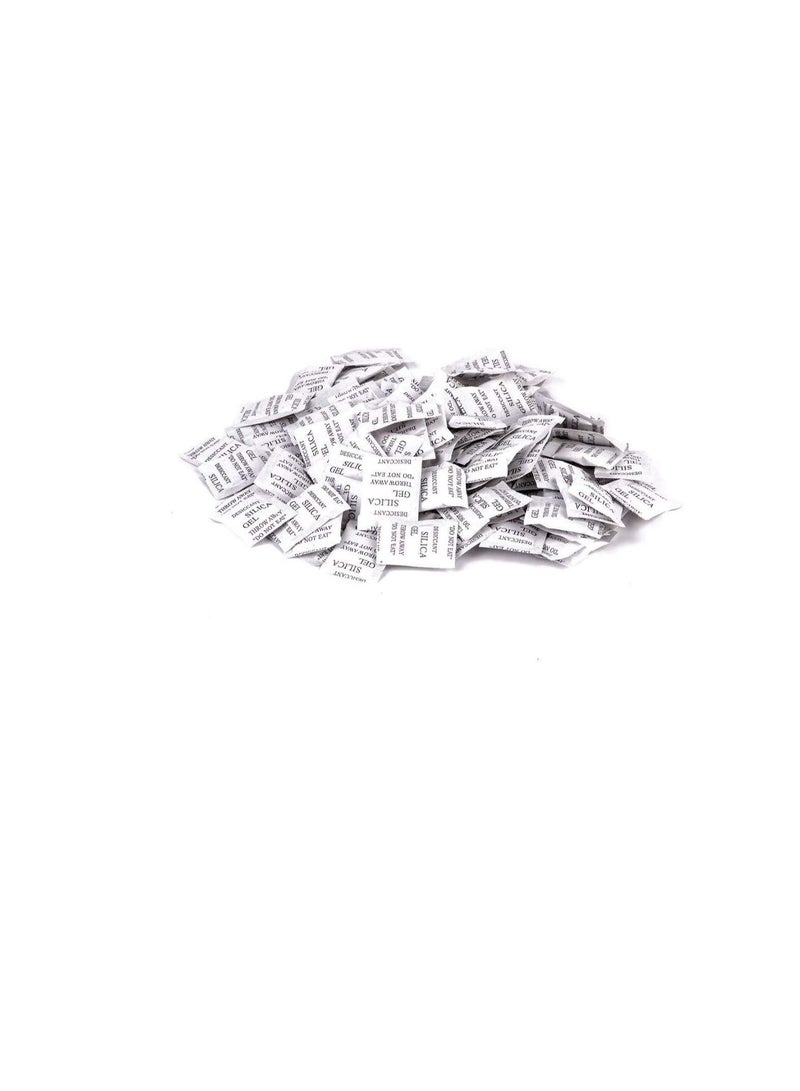 Generic 1g Pkt Non-toxic Pure Silica Gel Desiccant Damp Dehumidifier Room Kitchen Clothes Food Storage Moisture Absorber Bags (100Pcs Pkt)  - Image 1