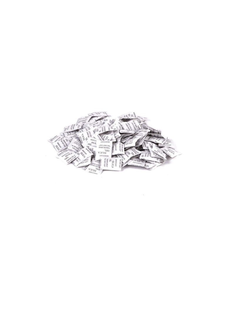 Generic 1g Pkt Non-toxic Pure Silica Gel Desiccant Damp Dehumidifier Room Kitchen Clothes Food Storage Moisture Absorber Bags (100Pcs Pkt)  - Image 2