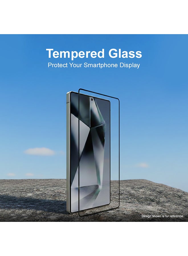 O Ozone [ 2 Pack ] Tempered Glass for Oppo Reno 14 Pro Screen Protector, 9H Hardness Black Edge Tempered Glass Film HD Clear, Case Friendly Screen Guard - Image 3