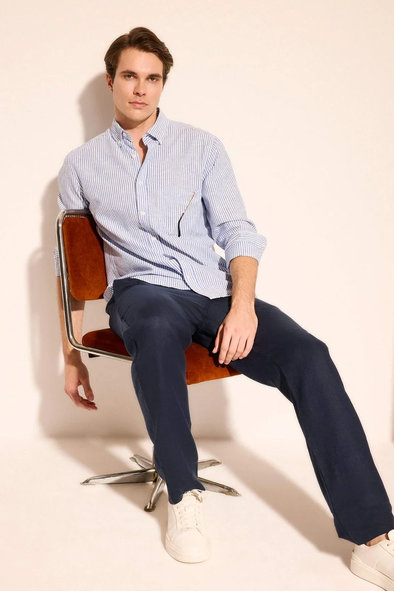 Relax Fit Linen Trousers