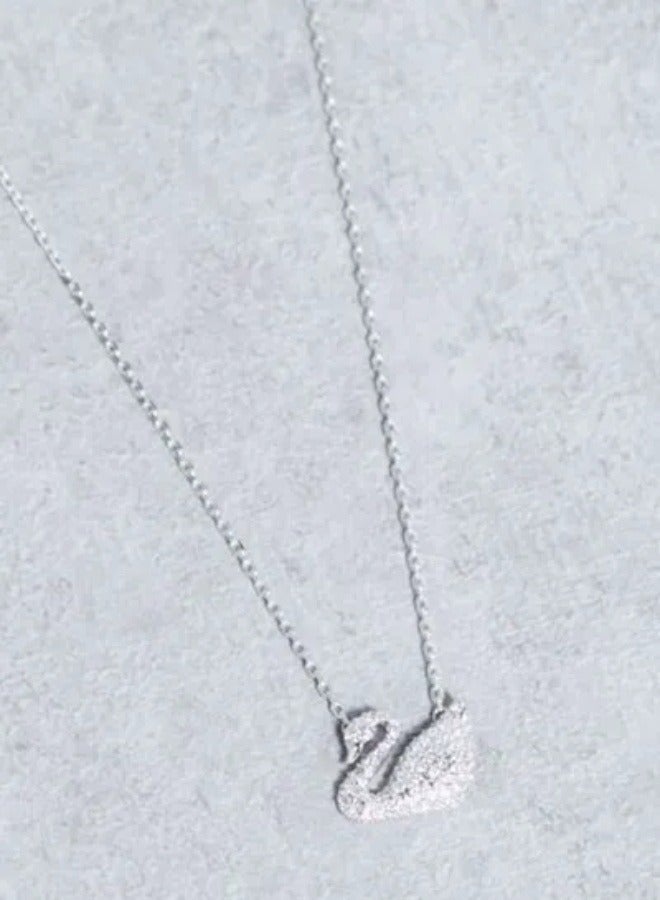 Swan Rhodium Plated Necklace  - Image 2