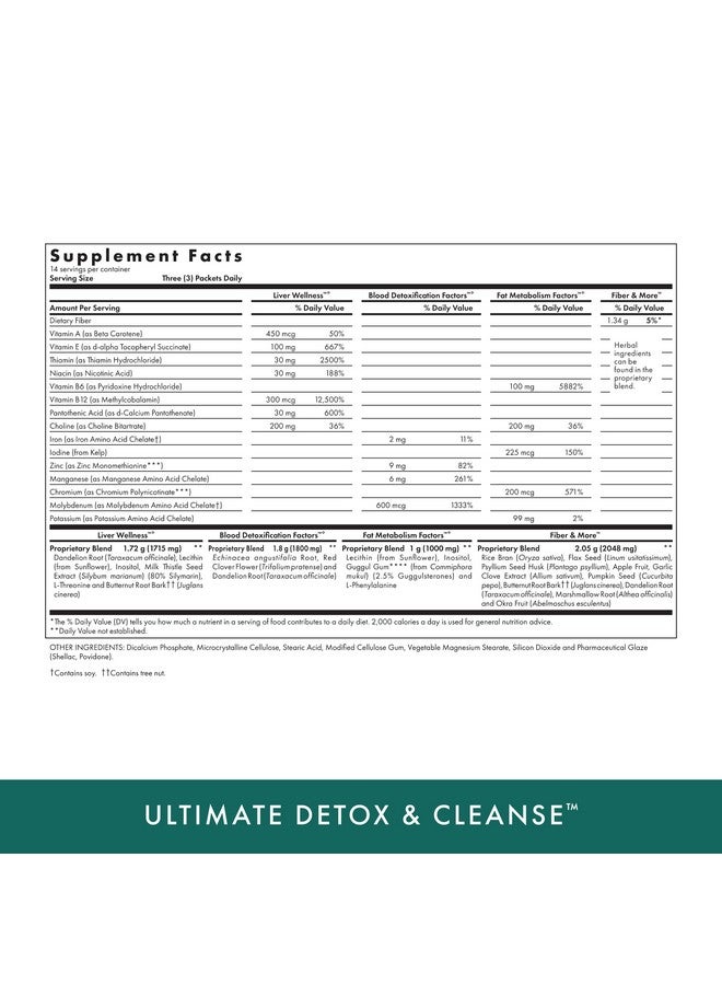 Michael's Health Naturopathic Programs Ultimate Detox & Cleanse 2 Week Program - 42 Individual Packets - Kosher - 14 Servings - Image 2