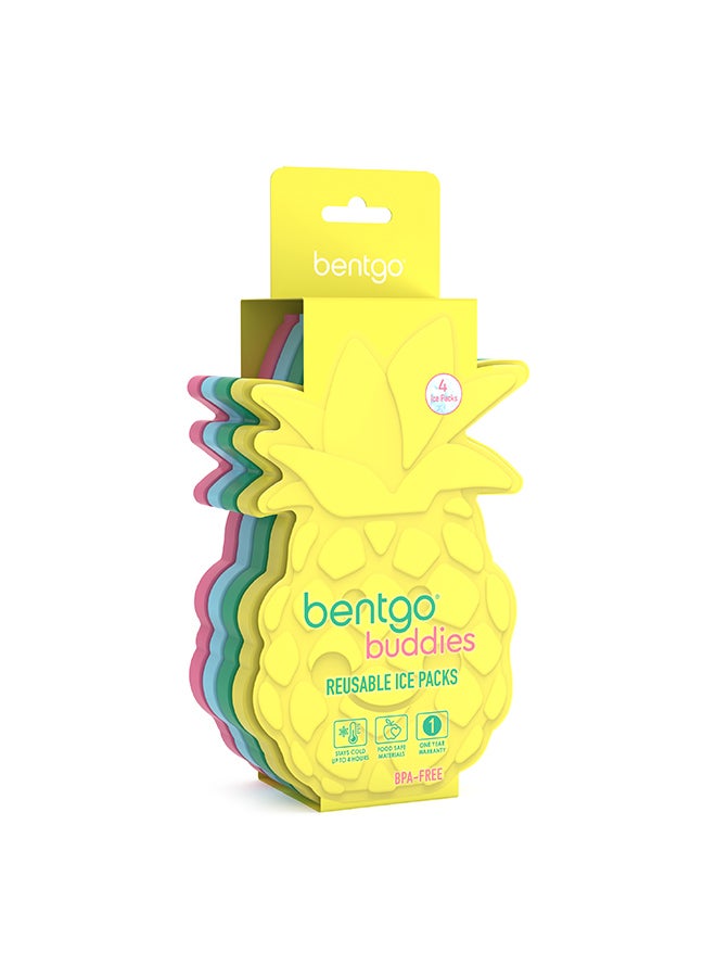 Bentgo Pack Of 4 Buddies Reusable Ice Pack - Fruit, - Image 1