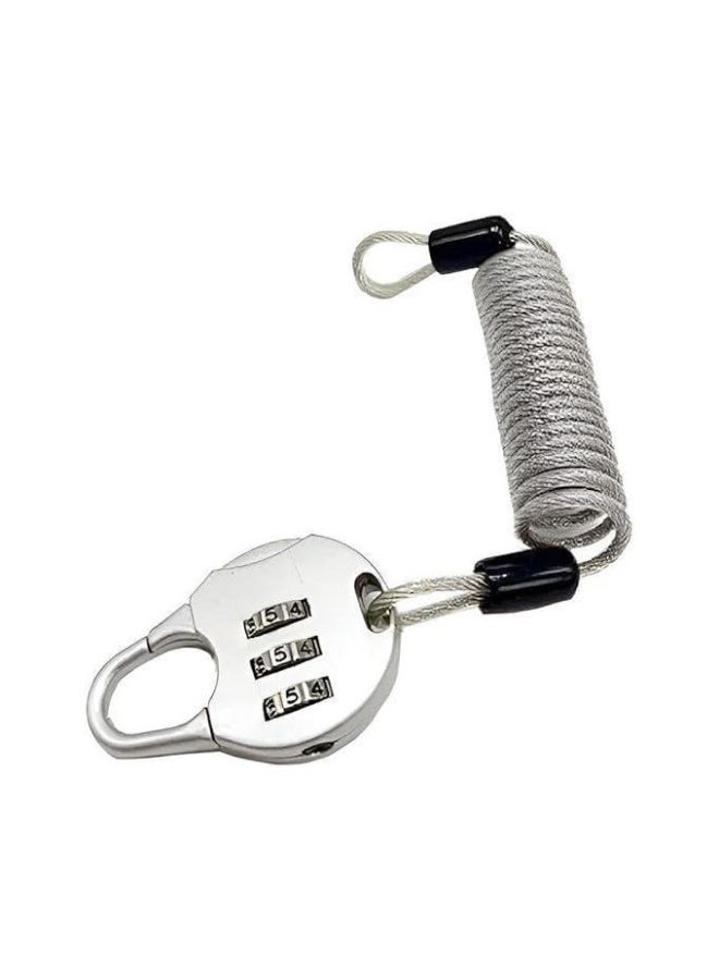 Built-in Cable Locks Secure Your Valuables Built-in Cord Lock for Bikes, Luggage, Snowboards and More, Durable Password Security Lanyard - Image 1