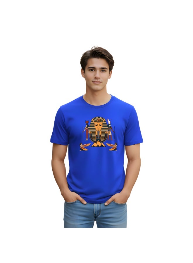 برينت شوب فور مي تيشيرت مصر للرجال البالغين - تيشيرت قطني ناعم برقبة دائرية وأكمام قصيرة - تيشيرت مريح للسفر والاستخدام اليومي - تصميم مطبوع عليه مصر للارتداء الكاجوال - Image 1