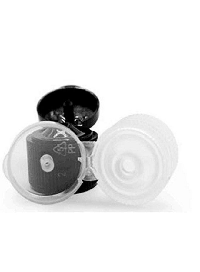 Quupy 24Pcs Empty Refillable Pet Transparent Cosmetic Cylinder Bottle With Black Flip Lid Plastic Travel Sample Packing Storage Container Can For Lotion Toner Essential Oil Cream Shampoo (15Ml 0.5 Oz) - Image 4