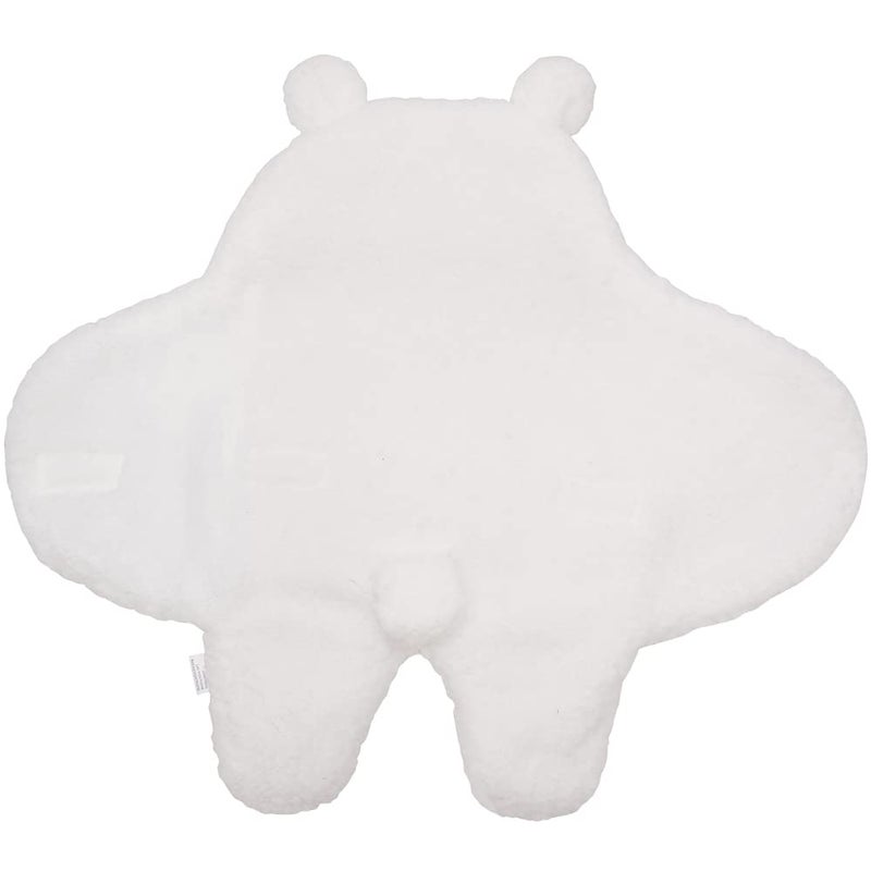 Blue Snail Newborn Receiving Blanket Baby Sleeping Wrap Swaddle(0-3M, 8-13lbs,Cream) - Image 2