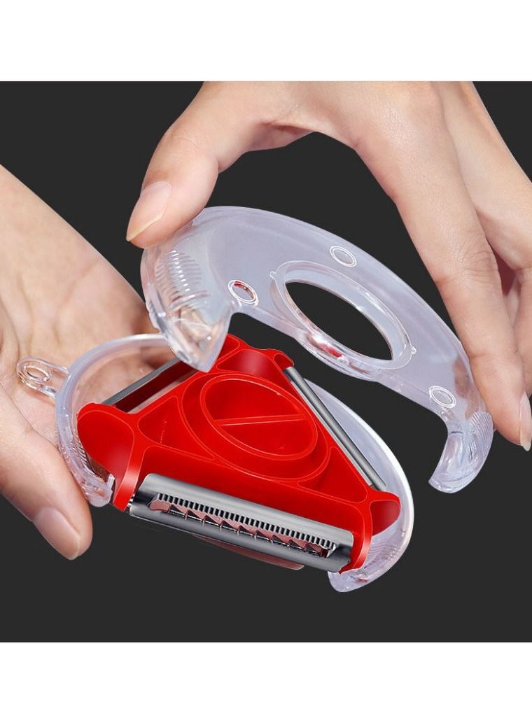 DubaiGallery 3 in 1 Peeler Set [ Multi Style Stainless Steel Peeler ] [ Potato Peeler Apple Peeler ] Perfect for Peeling Vegetables & Fruits - Image 2