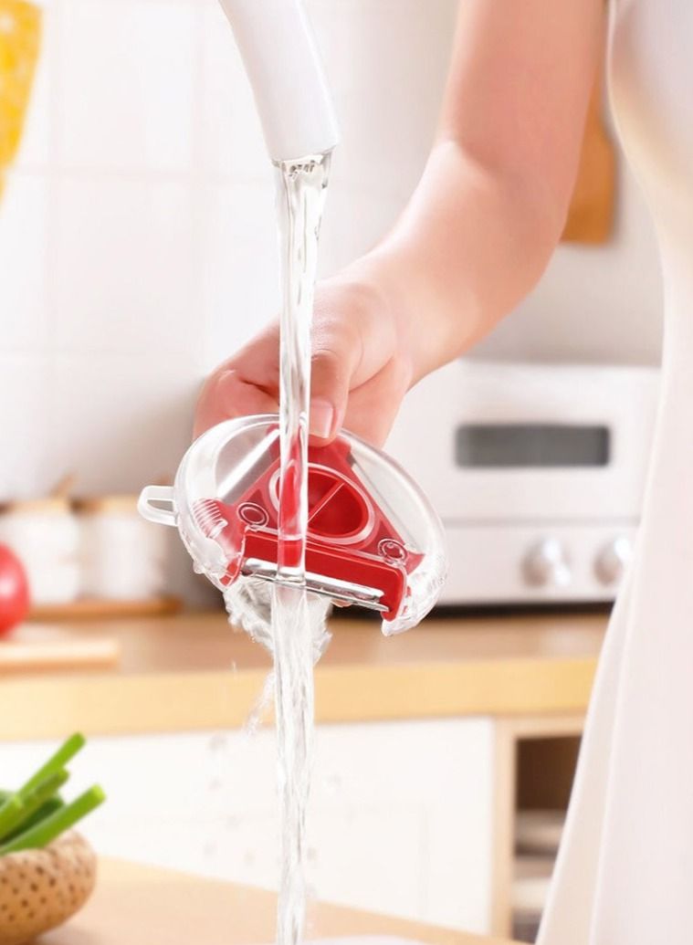 DubaiGallery 3 in 1 Peeler Set [ Multi Style Stainless Steel Peeler ] [ Potato Peeler Apple Peeler ] Perfect for Peeling Vegetables & Fruits - Image 3