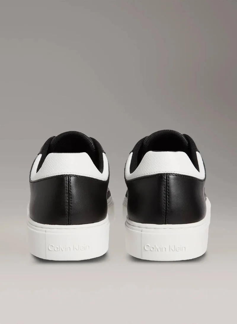 Calvin Klein Ck Black/Bright White Allover Monogram Trainers for Men | Best Price UAE
