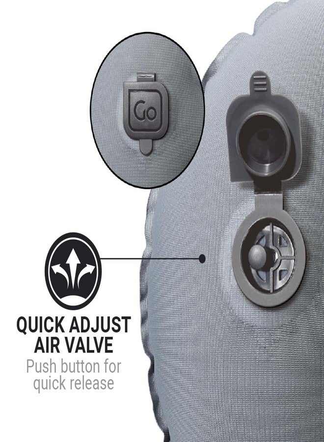 Go Travel Compact Universal Pillow, Comfortable Travel Pillow for Uninterrupted Sleep and Lumbar Support, Inflatable Neck Pillow for Airplane, Bus, Car, and Train, Travel Essentials, Black - Image 3