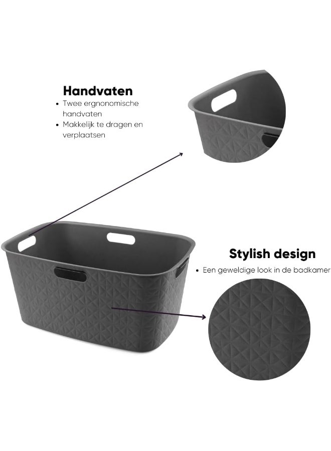 Curver CV SOFTEX LG BASKET 45L GREY - Image 2