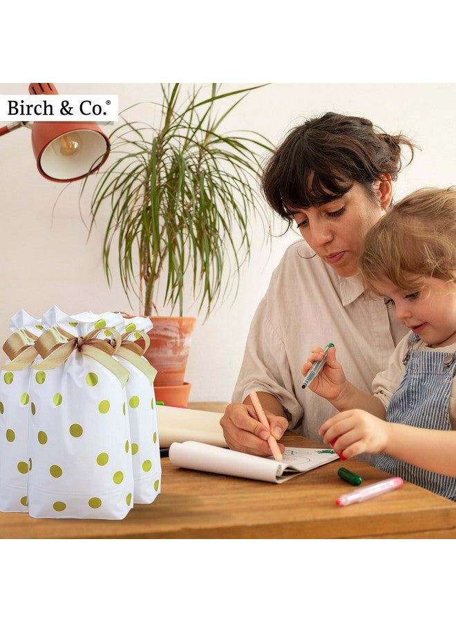 Birch & Co. حقائب هدايا العودة - حقائب بوتلي، حقائب هدايا العودة لأعياد ميلاد الأطفال - حقائب تغليف الهدايا - حقيبة هدايا للعودة - أكياس تغليف للهدايا لأعياد الميلاد - أكياس حفلات، بولكا، عبوة 25 - Image 3