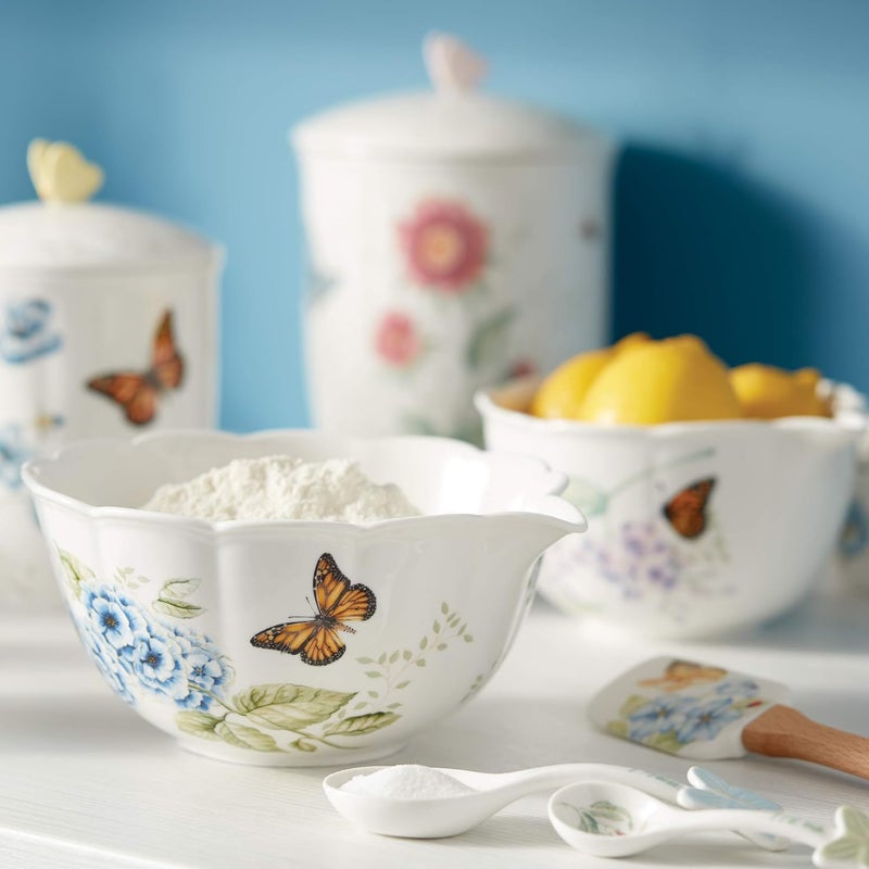Lenox Butterfly Meadow Bloom 4Pc Dessert Bowl Set Pink - Image 2