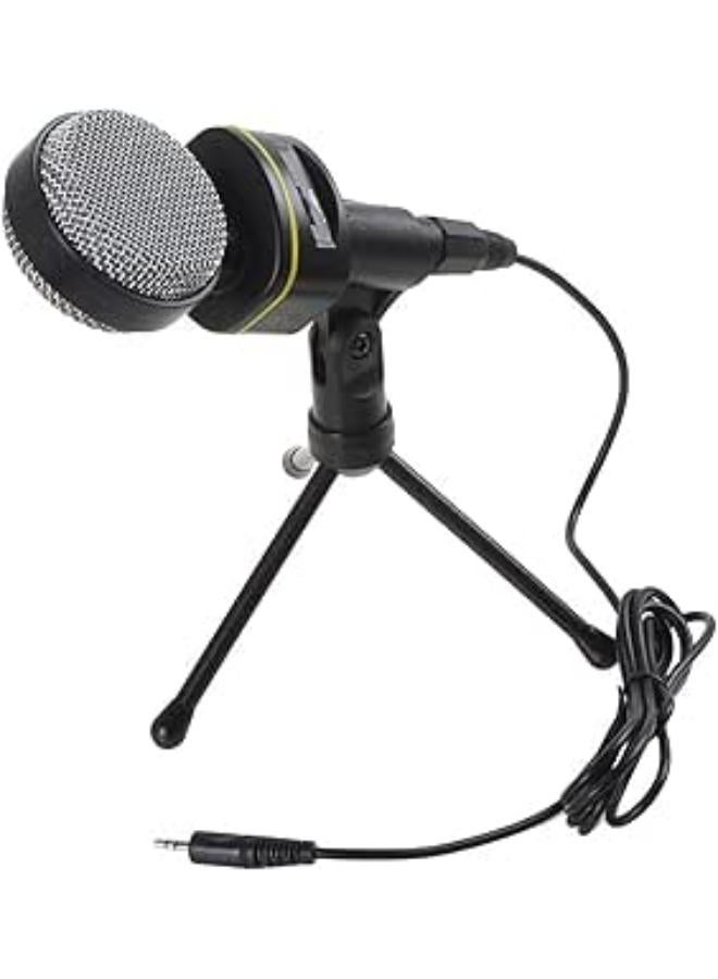SF Wired Condenser Microphone with Tripod And Volume Control For Home Computer (Not for Mobile, 3.5mm)