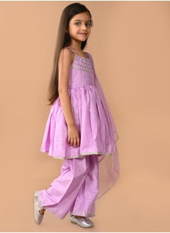 LILPICKS Solid Kurta Sharara Set  - Image 5