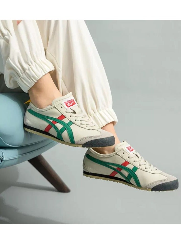 Onitsuka Tiger Mexico 66 Athlesiure Sneakers Beige/Green/Red - Image 2