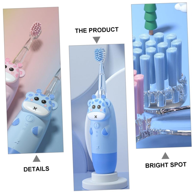 Sonic Electric Toothbrush with Non Slip Handle Replacement Heads for Home and Travel Use - Image 5