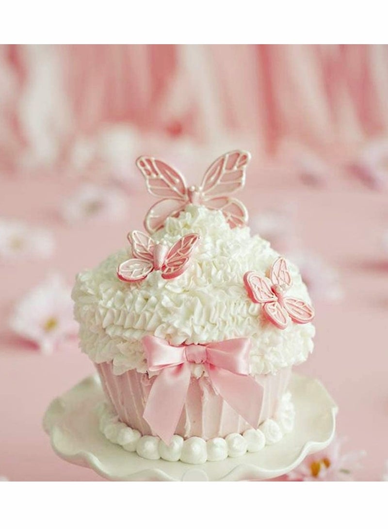 KASTWAVE قالب فراشة، قوالب سيليكون للفوندان، زخرفة كعكة الزفاف، نمط زخرفي فراشة سيليكون، خبز الكعكة، قوالب بسكويت بالشوكولاتة، 3 قطع - Image 2