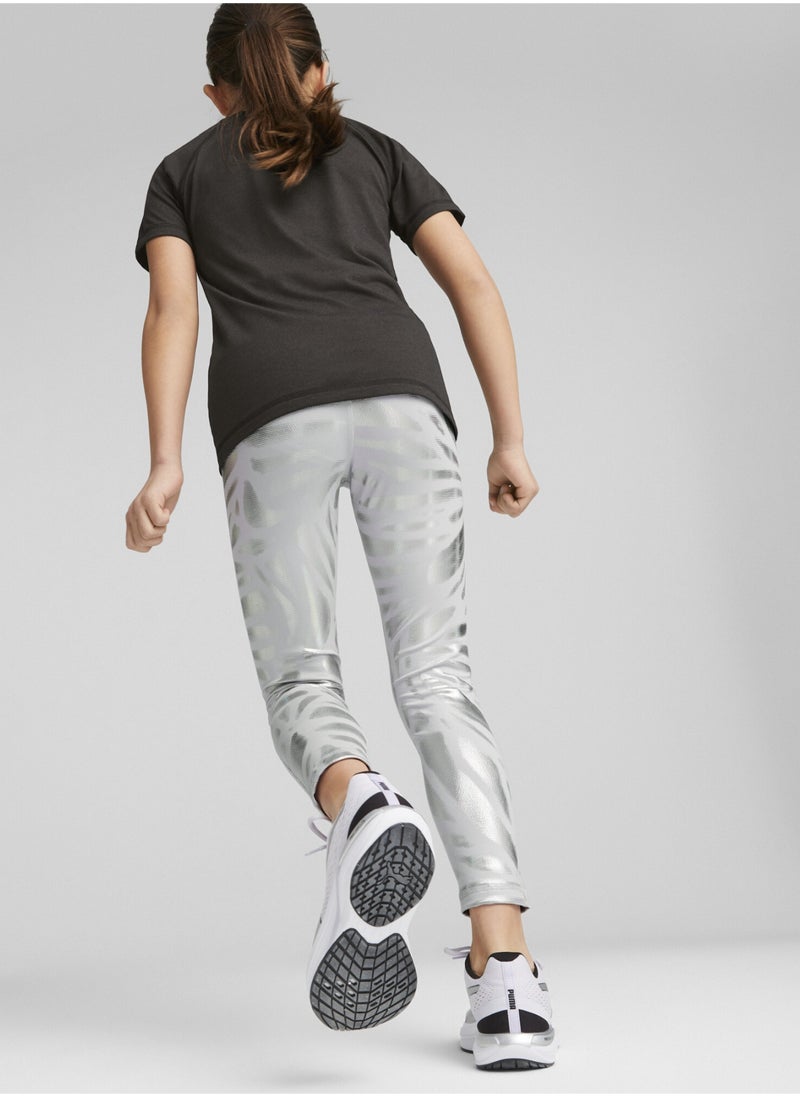 PUMA - NOVA SHINE Kids Girls Printed Leggings - Image 1