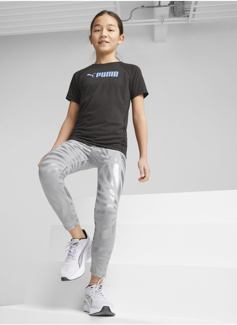 PUMA - NOVA SHINE Kids Girls Printed Leggings - Image 1