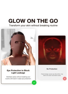 JOVS JOVS Red Light Therapy for Face, LED Light Therapy Beauty Device for Face, 4 Modes and Portable Skin Care Tools for Home Use  - Image 2