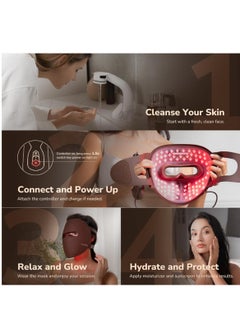 JOVS JOVS Red Light Therapy for Face, LED Light Therapy Beauty Device for Face, 4 Modes and Portable Skin Care Tools for Home Use  - Image 5