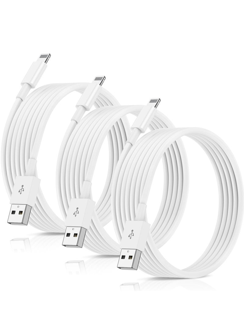 3Pack 10ft [Apple MFi Certified] Charging Cable for Apple iPhone14 13 12,USB A to Lightning 10 Foot iPhone USB Charger Cords for iPhone 14 13 12 11 Pro/Pro Max/Mini/Plus/XS/XR/X/iPhone SE - Image 1