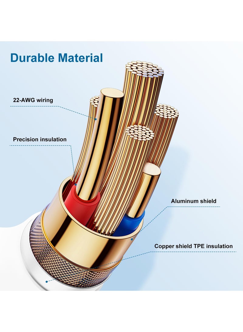 3Pack 10ft [Apple MFi Certified] Charging Cable for Apple iPhone14 13 12,USB A to Lightning 10 Foot iPhone USB Charger Cords for iPhone 14 13 12 11 Pro/Pro Max/Mini/Plus/XS/XR/X/iPhone SE - Image 3