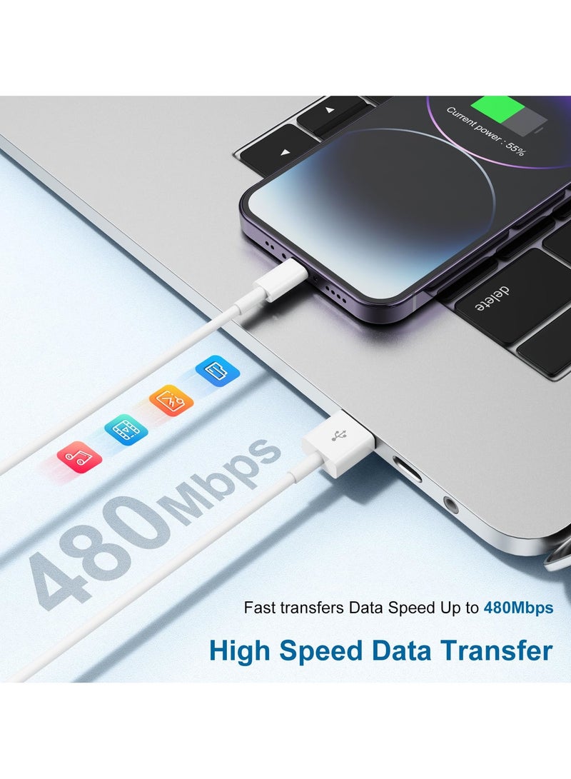 3Pack 10ft [Apple MFi Certified] Charging Cable for Apple iPhone14 13 12,USB A to Lightning 10 Foot iPhone USB Charger Cords for iPhone 14 13 12 11 Pro/Pro Max/Mini/Plus/XS/XR/X/iPhone SE - Image 4