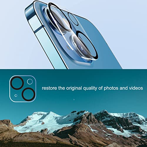 Ailun 3 Pack Camera Lens Protector for iPhone 15 / iPhone 14 ＆ iPhone 15 Plus/iPhone 14 Plus,Tempered Glass,9H Hardness,Ultra HD,Anti-Scratch,Case Friendly,Does not Affect Night Shots - Image 5