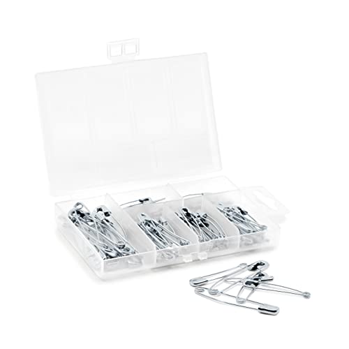 Dritz 3328 Curved Safety Pins, Assorted Sizes with Storage Box (90-Count) - Image 5