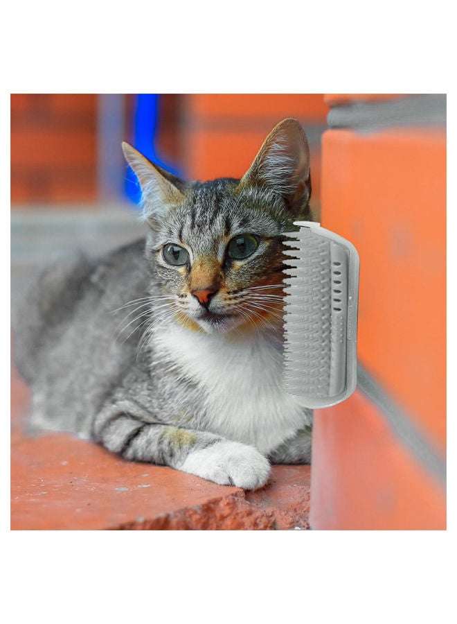 NIBEMINENT Pet Self Groomer Hair Removal Brush Grey - Image 3