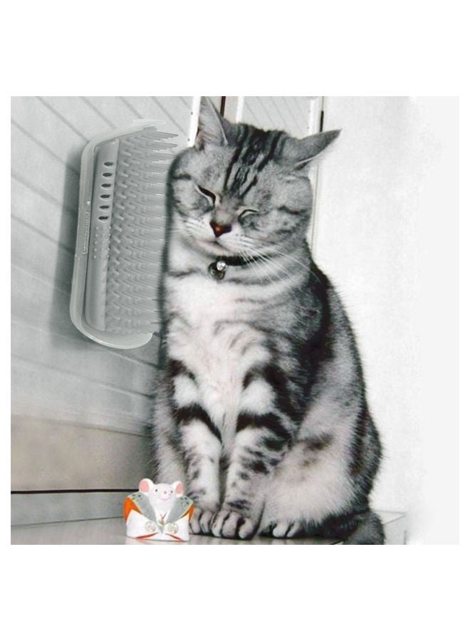 NIBEMINENT Pet Self Groomer Hair Removal Brush Grey - Image 2